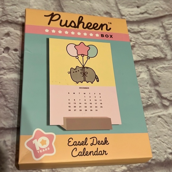 Pusheen 2020 winter box items (4) lights calendar salt & pepper shakers tote - Picture 9 of 9